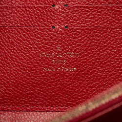 Louis Vuitton Monogram Empreinte Zippy Wallet Round Long M60547 Orian Red Leather Women's LOUIS VUITTON