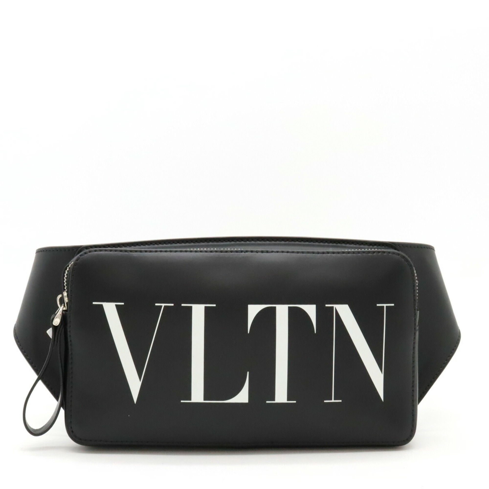 VALENTINO GARAVANI Valentino Garavani VLTN Belt Bag Body Waist Pouch Leather Black 3Y2B0719WJW