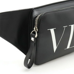 VALENTINO GARAVANI Valentino Garavani VLTN Belt Bag Body Waist Pouch Leather Black 3Y2B0719WJW