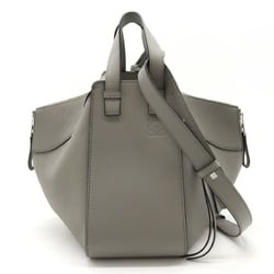 LOEWE Hammock Bag Small Handbag Shoulder 6WAY Leather Gray A538S35X51