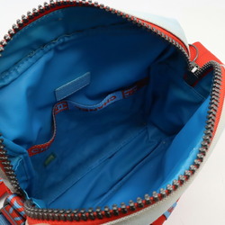 CHANEL Chanel Sport Line Coco Mark Shoulder Bag Nylon Canvas Light Blue Red