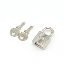HERMES Padlock No.67 with Key Silver Color