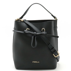 FURLA Costanza handbag shoulder bag in leather, black