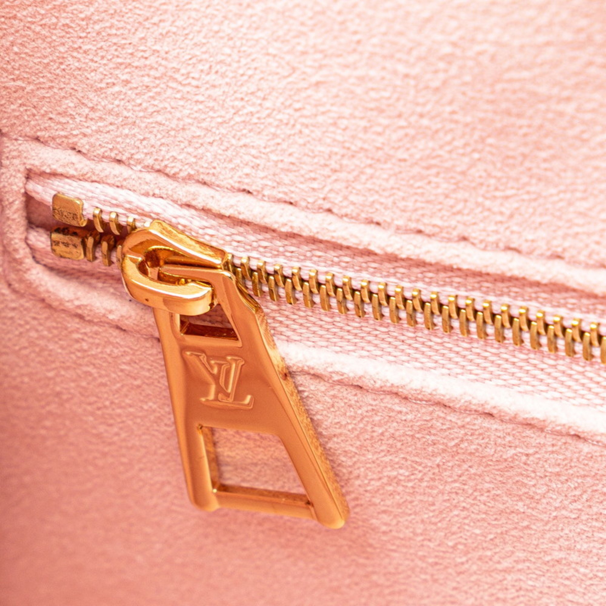 Louis Vuitton Monogram Empreinte On the Go PM Handbag Shoulder Bag M46168 Light Pink Yellow Leather Women's LOUIS VUITTON