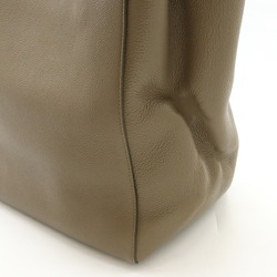 CELINE Cabas Phantom Small Tote Bag Shoulder Leather Greige 189023