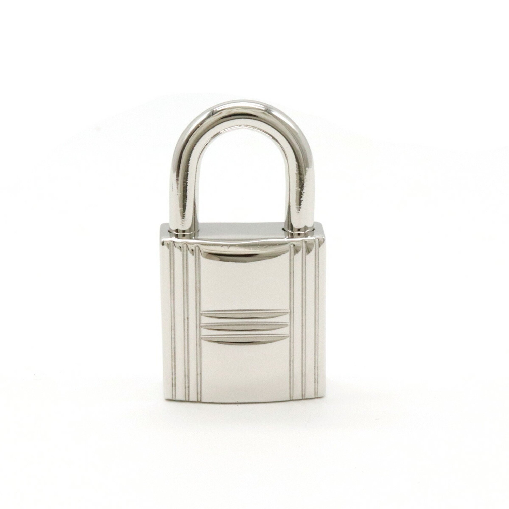 HERMES Padlock No. 107 with Key Silver Color