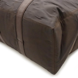 HERMES Acapulco GM Boston bag, travel tote large tote, nylon, leather, dark brown