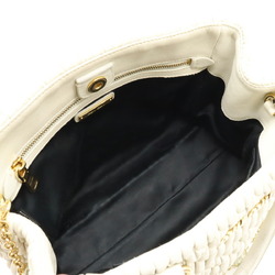 Miu Miu Miu Nappa Crystal Matelasse Handbag Shoulder Bag Leather BIANCO White Purchased at a Japanese Boutique 5BA067