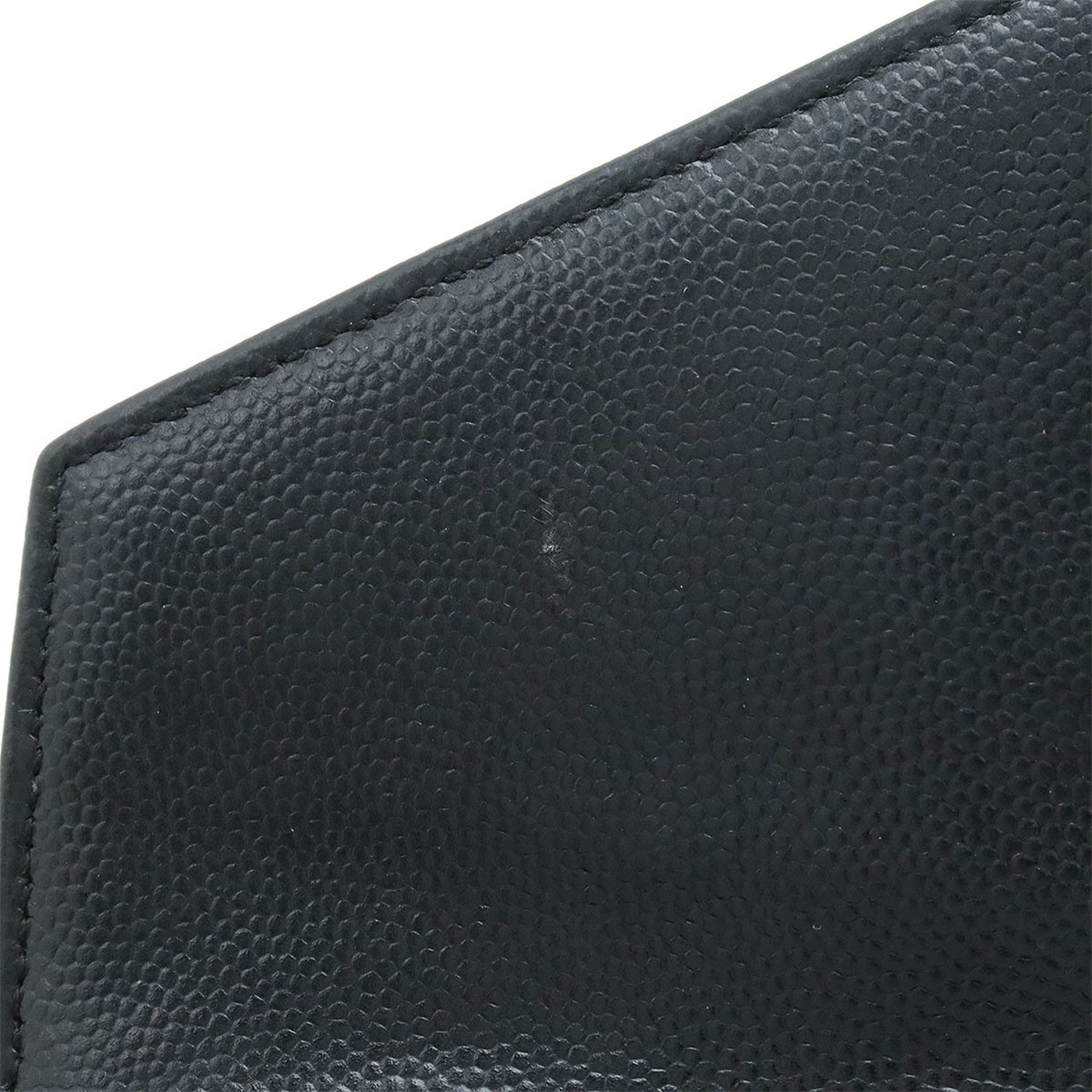 SAINT LAURENT PARIS YSL Yves Saint Laurent Monogram Envelope Shoulder Bag Clutch Black 393953