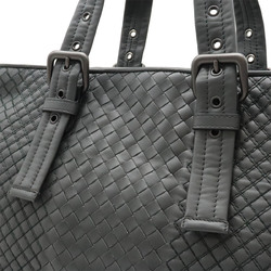 BOTTEGA VENETA Intreccio Aurelio tote bag in grey leather