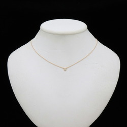 TIFFANY&Co. Tiffany Elsa Peretti By the Yard Diamond Necklace Pendant K18PG AU750 1PD D0.07ct