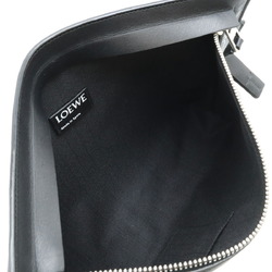 LOEWE Anagram T Pouch Clutch Bag Second Multi Leather Black