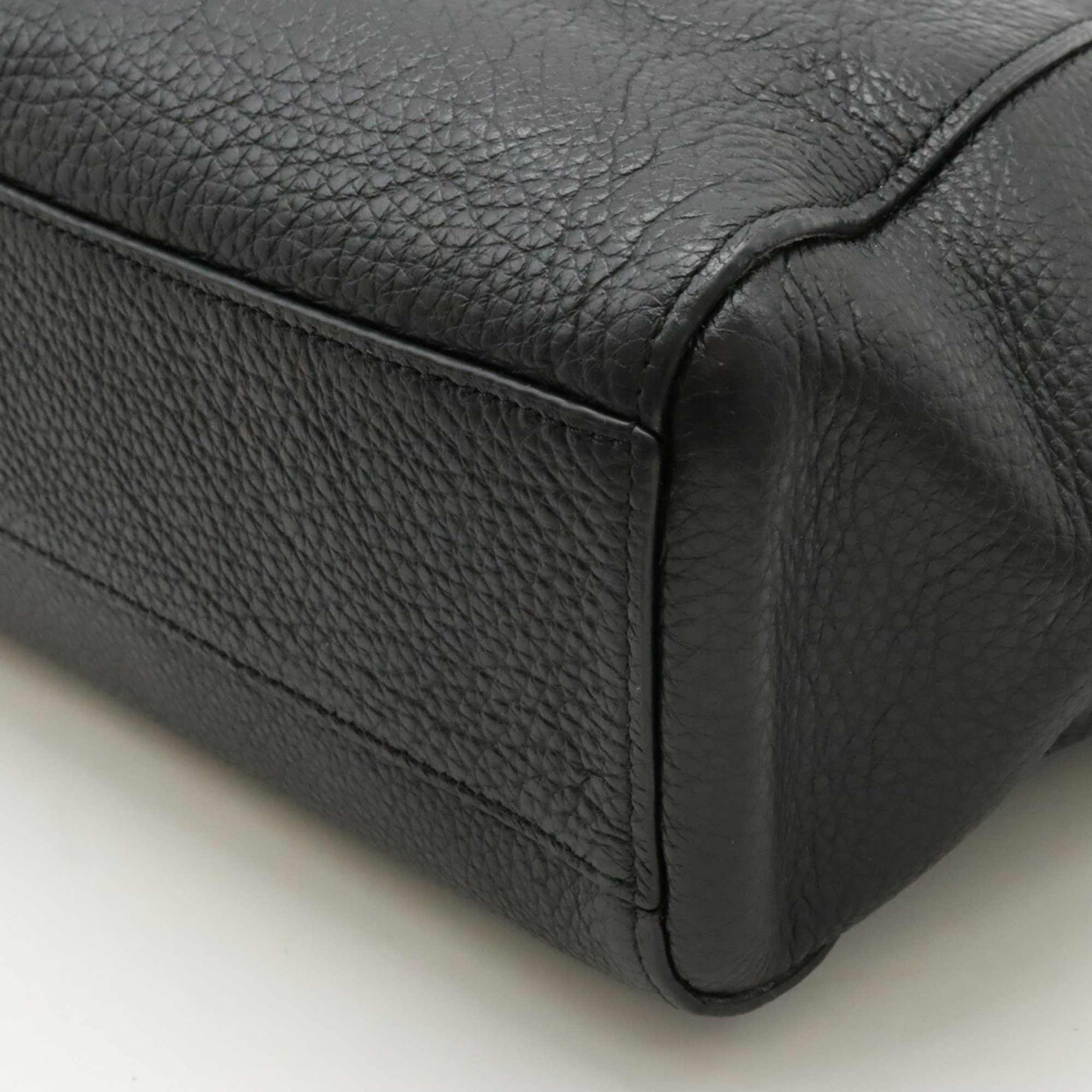 COACH Prairie Satchel Handbag Shoulder Bag Leather Black 79997