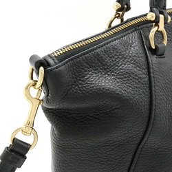 COACH Prairie Satchel Handbag Shoulder Bag Leather Black 79997