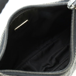 PRADA Prada Sport Pouch Handbag Wool Nylon Dark Grey Black MV515