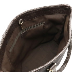 GUCCI Tote bag Shoulder Charm Leather Brown Dark brown 336660