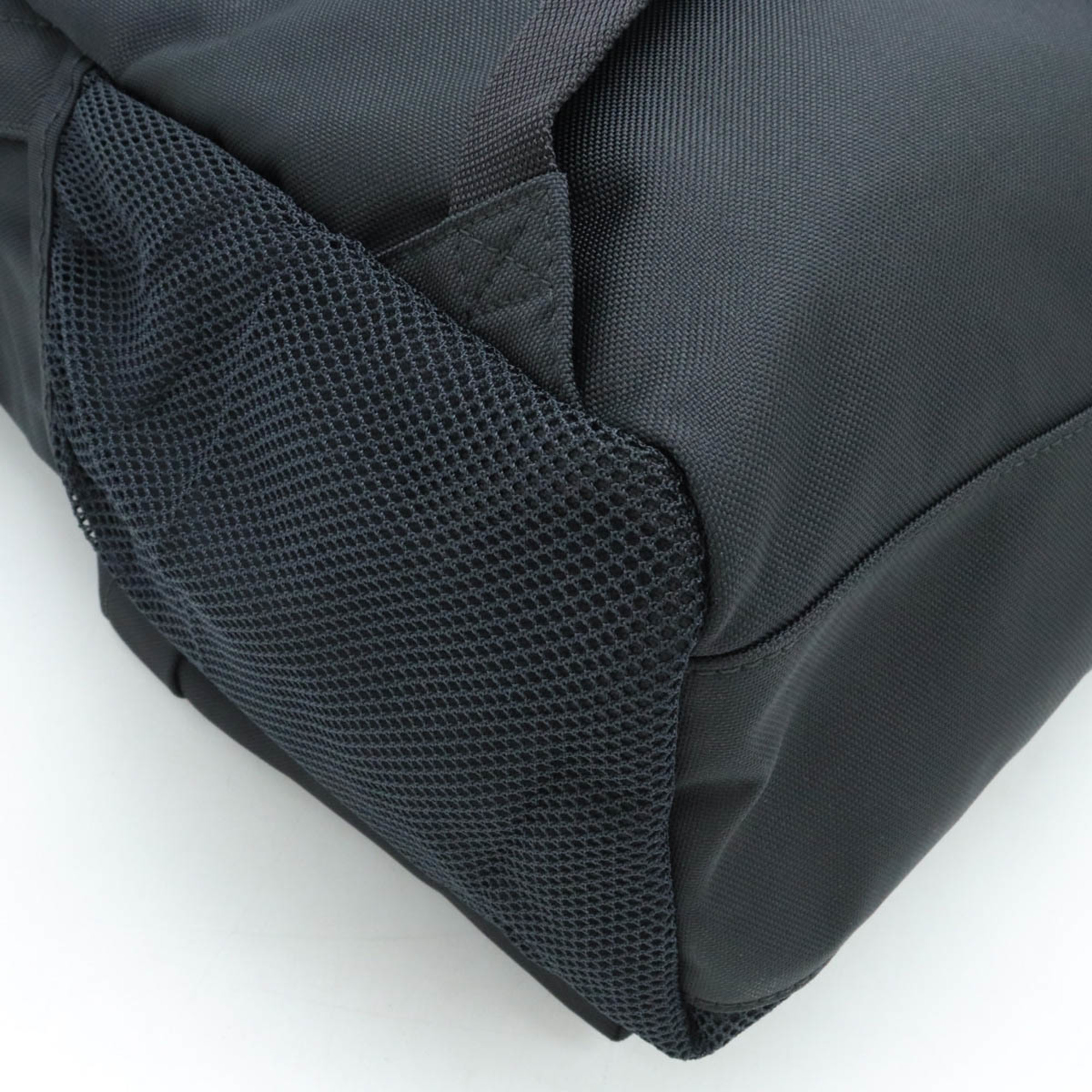 BALENCIAGA CREW Backpack, nylon canvas, black, white, 617763
