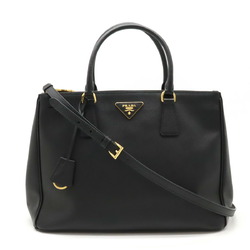 PRADA SAFFIANO LUX Saffiano handbag shoulder bag leather NERO black purchased at overseas boutique BN2274