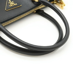 PRADA SAFFIANO LUX Saffiano handbag shoulder bag leather NERO black purchased at overseas boutique BN2274