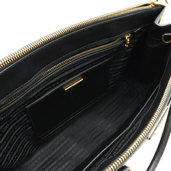 PRADA SAFFIANO LUX Saffiano handbag shoulder bag leather NERO black purchased at overseas boutique BN2274