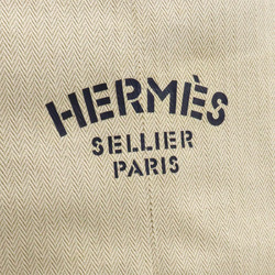 HERMES Cavalier shoulder bag, body canvas, beige, orange, yellow, navy