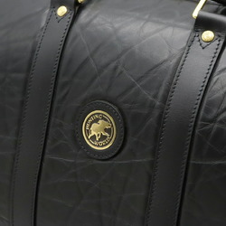 HUNTING WORLD Hunting World Battue Leather Boston Bag Travel Black