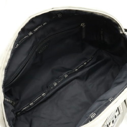CHANEL Chanel Sport Line Coco Mark Boston Bag Travel Nylon Silver Black A31752