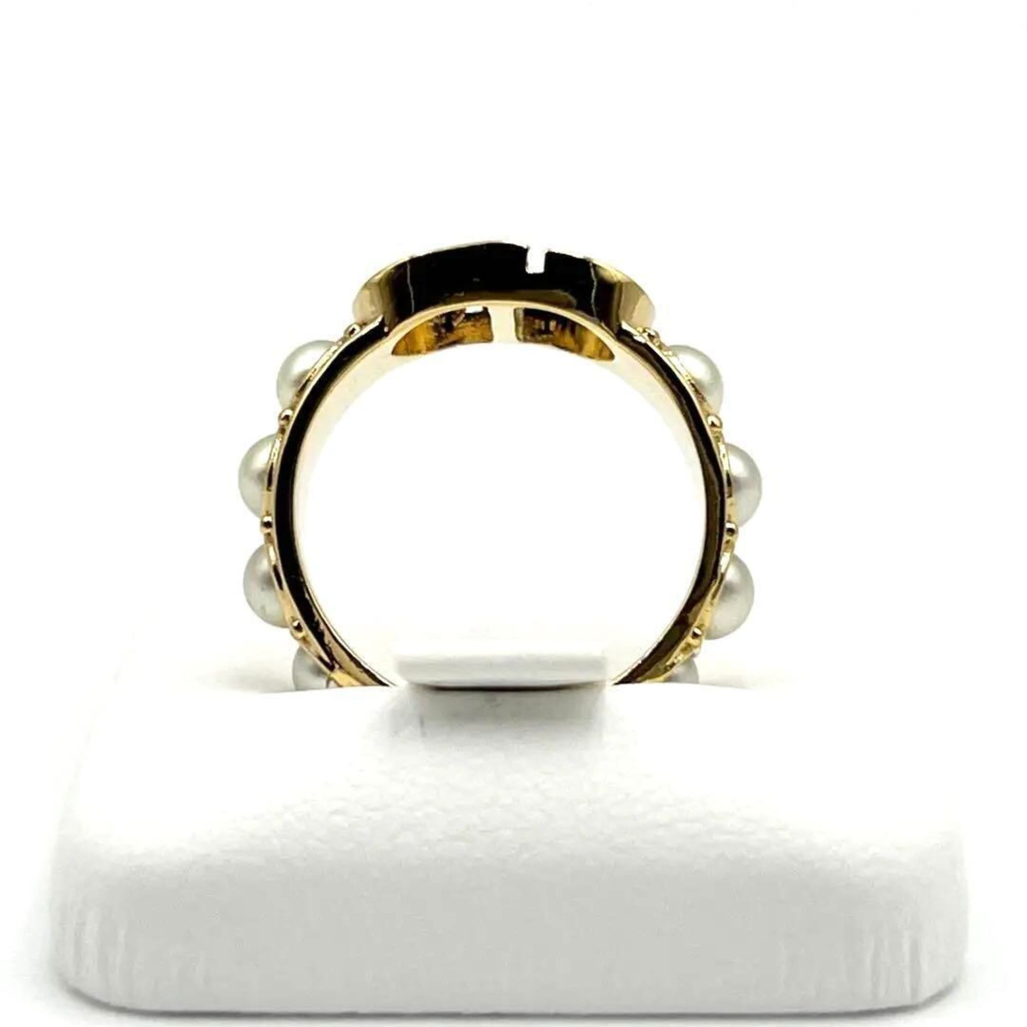 DIOR Christian Dior Women's Ring Pearl 30 MONTAIGNE