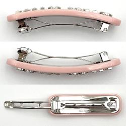 Miu Miu Miu Women's Barrette Hairpin Plex Metal Hair Clip