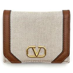 Valentino Women's Wallet, Bi-fold V Logo Signature Canvas Wallet