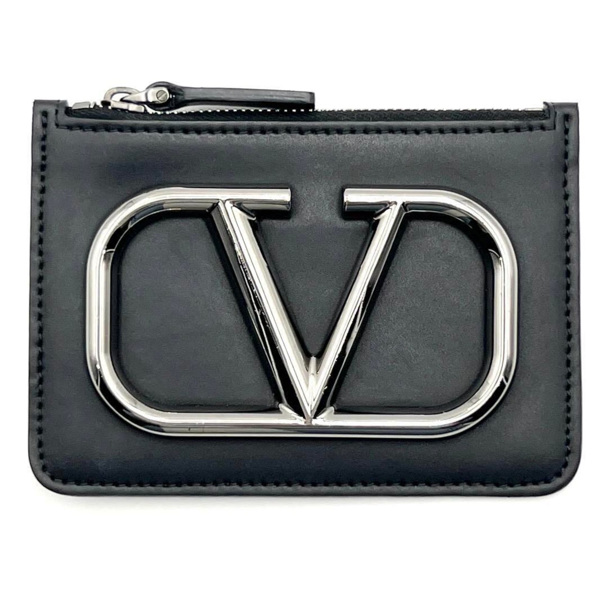 Valentino Men's Coin Case Signature Holder Purse