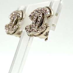 Chanel Women's Earrings, Coco Mark, CHANEL, Gold, Pink Rhinestone