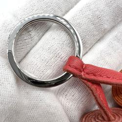 HERMES Women's Charm Key Holder Ring Carmen Leather