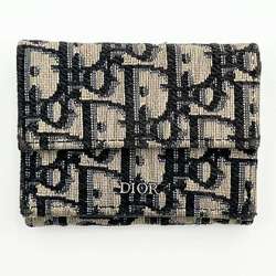 Christian Dior Dior Men's Wallet, Folding Tri-Fold DIOR Canvas Oblique