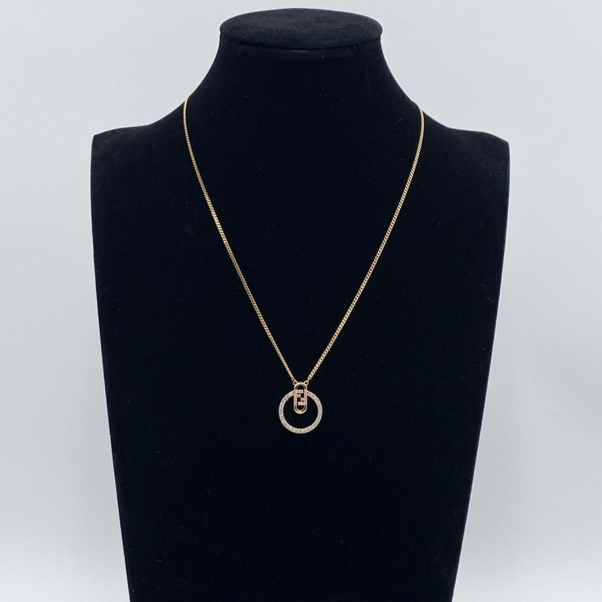 FENDI Women's Necklace Pendant Orlock Gold Color