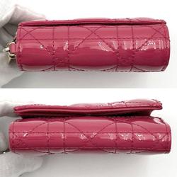 Christian Dior wallet, folding lotus enamel, ladies