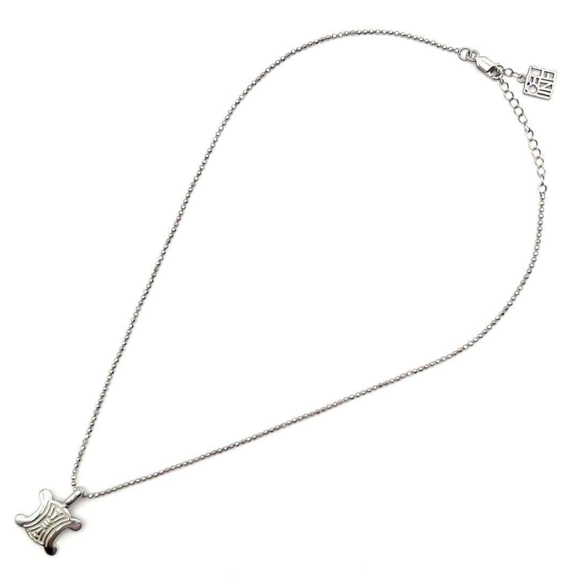 CELINE Women's Necklace Pendant Trim Off Silver 925