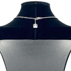 CELINE Women's Necklace Pendant Trim Off Silver 925
