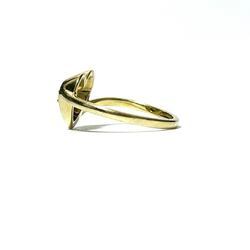 Tiffany Women's Ring Gold Diamond Yellow K18