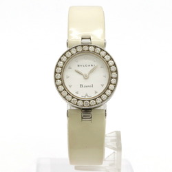 BVLGARI B.zero1 B-zero1 Diamond Bezel White Dial Enamel Leather Belt Women's Quartz Watch BZ22WSDL