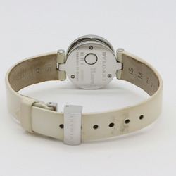 BVLGARI B.zero1 B-zero1 Diamond Bezel White Dial Enamel Leather Belt Women's Quartz Watch BZ22WSDL