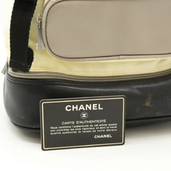 CHANEL Chanel Sport Line Coco Mark Backpack Rucksack Nylon Rubber Ivory White Black Gray A03595
