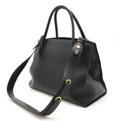 PRADA Prada Monochrome Bag Handbag Shoulder SAFFIANO Leather NERO Black 1BA155