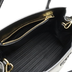 PRADA Prada Monochrome Bag Handbag Shoulder SAFFIANO Leather NERO Black 1BA155