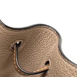 LOEWE Hammock Small Handbag Shoulder Bag Beige Grained Calf Leather Women's
