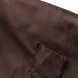GUCCI GG Canvas Tote Bag Handbag Leather Khaki Beige Dark Brown 190246