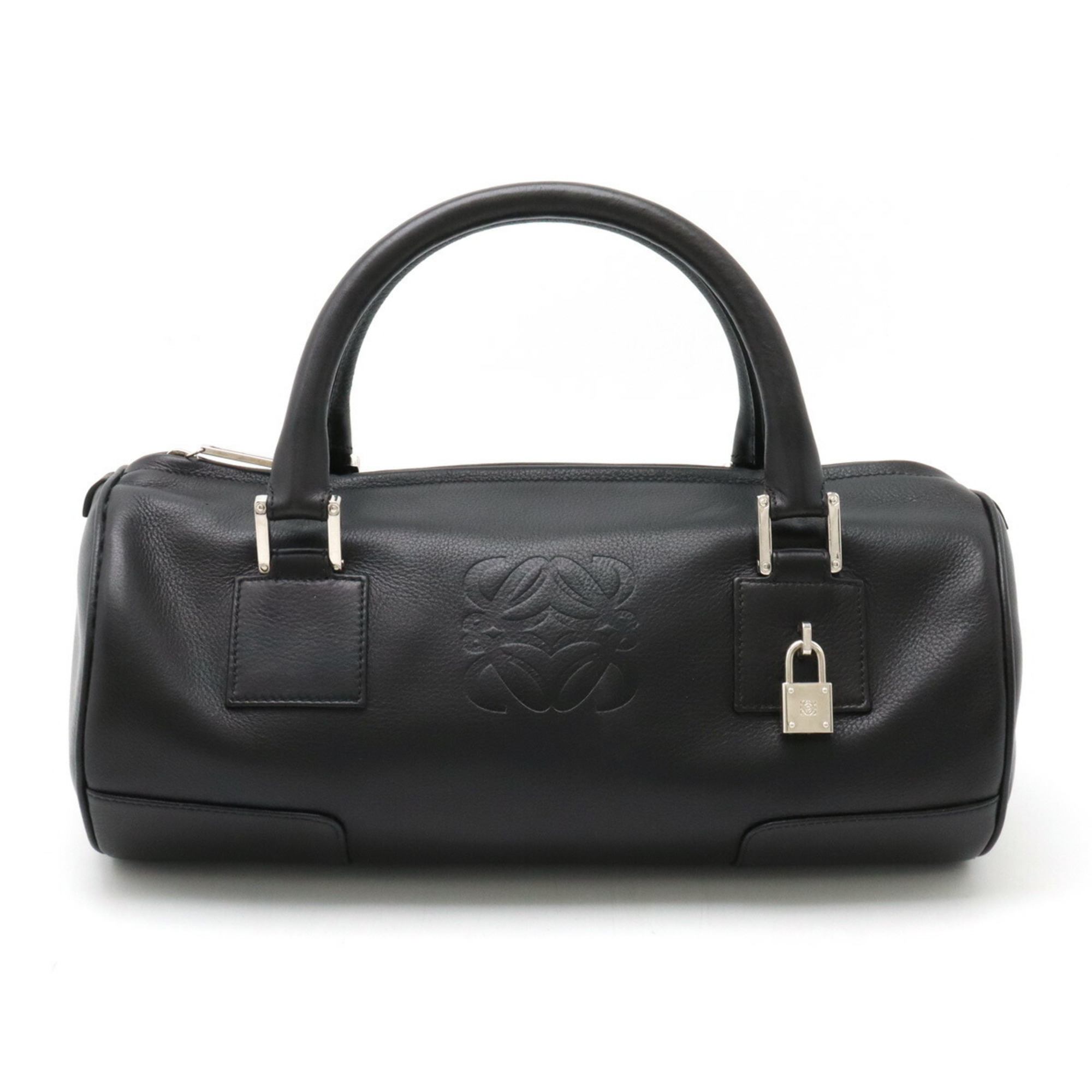 LOEWE Anagram Handbag Leather Black