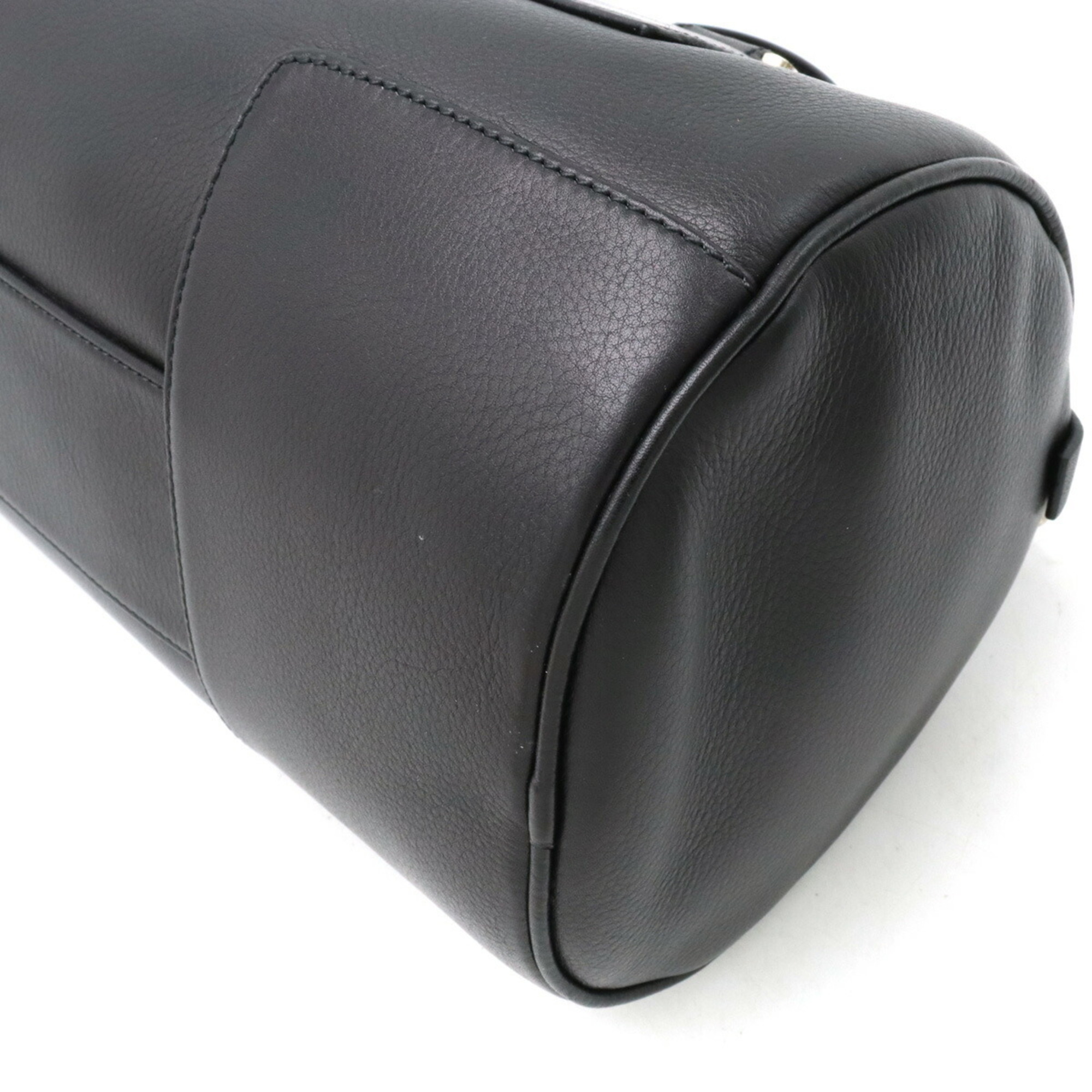 LOEWE Anagram Handbag Leather Black