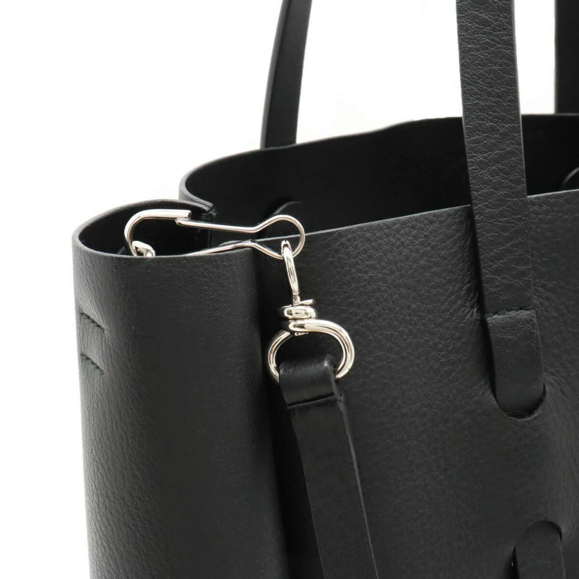 BALENCIAGA Everyday Tote XS Bag Shoulder Leather Black 489813