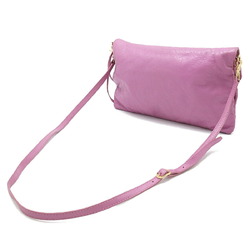 BALENCIAGA The Giant Envelope Clutch Bag Shoulder Leather Orchid Pink 327079